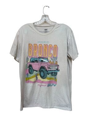 Ford Bronco Graphic Tee XL Retro Desert SUV Shirt Pink Truck Graphic